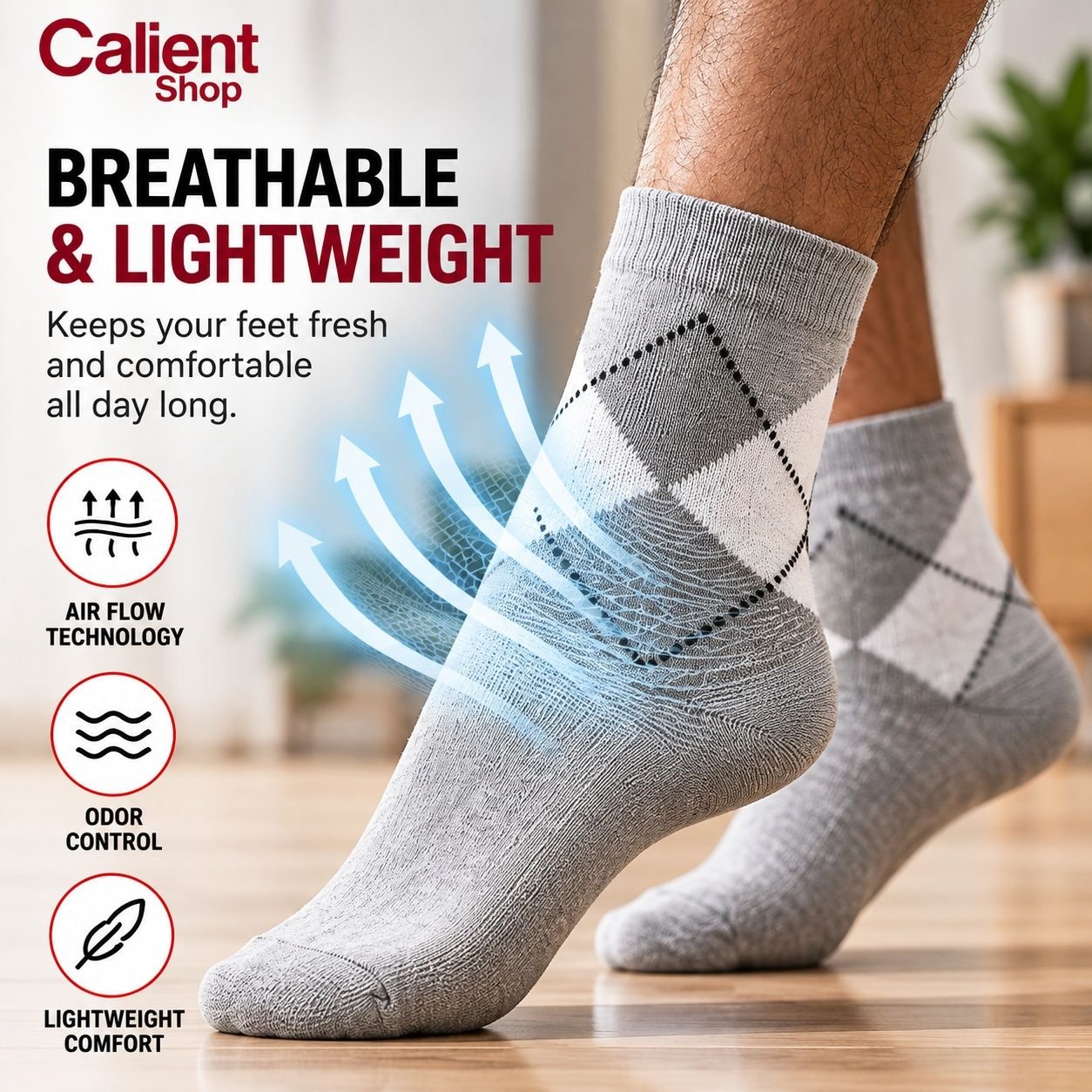 CALIENT 12 Pairs Ankle Length Cotton Socks for Men, Pack of 12, Assorted - Image 5